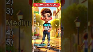 Only Boys Can Guess These Items! 🎮🔥 | Ultimate Boys’ Quiz Challenge