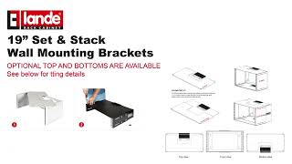 19'' Set & Stack Wall Mounting Brackets
