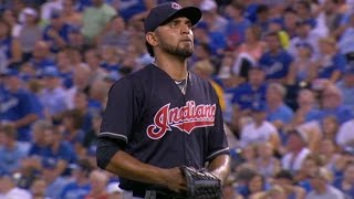 CLE@KC: Salazar fans seven over 6 2/3 innings