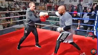 ROY JONES JR. SHOWING INSANE SPEED! BLASTING RIGHT HANDS IN TRAINING 3 WEEKS FROM MIKE TYSON FIGHT!