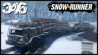 Transport de rondins courts et moyens pour le village et la scierie - Snowrunner #346 One X