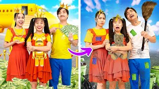 Rich Family Suddenly Became Broke Family - Funny Story About Baby Doll Family