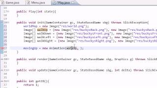 Java Game Development with Slick - 17 - Creating the Animations