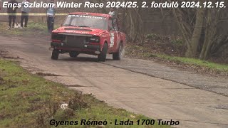 Gyenes Rómeó - Lada 1700 Turbo Encs Szlalom Winter Race 2024/25. 2. forduló 2024.12.15.