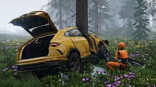 BeamNG Drive - Realistic Car Crashes | Rollover Crashes #9