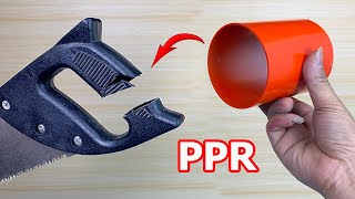 Don't throw away your PVC and PPR pipes! I'll show you how to make a hacksaw out of PVC and PPR