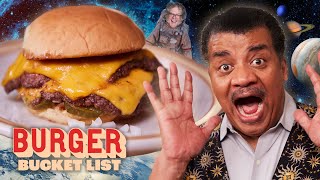Neil deGrasse Tyson Makes Space Burgers with George Motz | Burger Bucket List