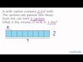 Word Problems With Bar Models (Multiplication of Volume)