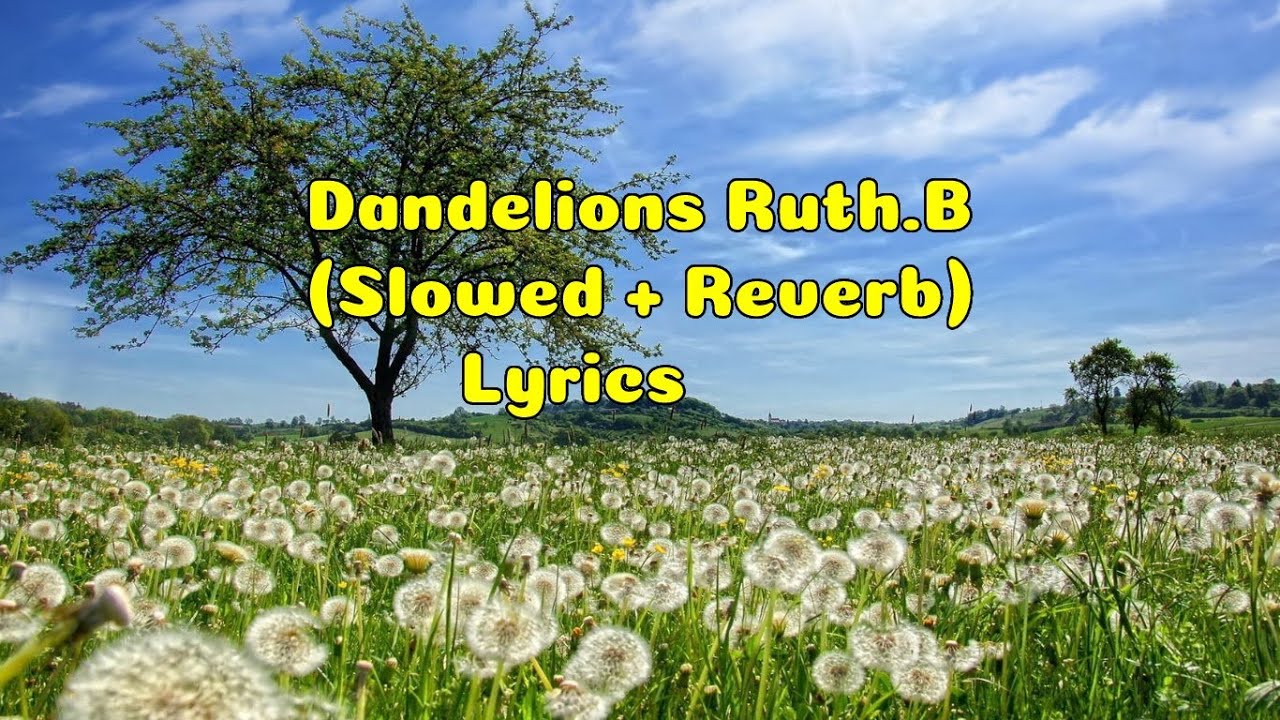 Dandelions Ruth.B (Slowed+Reverb) Lyrics TONOBeats - YouTube