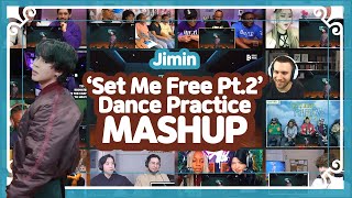 지민 (Jimin) "Set Me Free Pt.2" Dance Practice reaction MASHUP