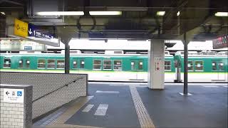 京阪13000系13004F 宇治線 車窓 観月橋出発直後→終点・中書島 2014.01.09