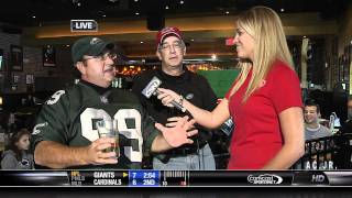"Angry Greg," Philadelphia Eagles Fan- Very aninmated, disgusted with the terrible loss.