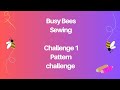 Busy Bee Sewing Challenge 1