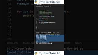 Getting Synonyms For Words With Python | Python Tutorial