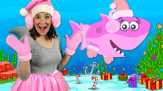 Christmas Baby Shark  Kids Songs And Nursery Rhymes  Christmas Sharks Song For Kids
