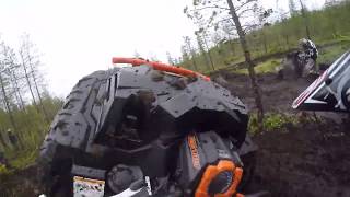 Polaris XP Sportsman 1000 Highlifter wheelie - PariUraa Raajärvi 10.6.2016