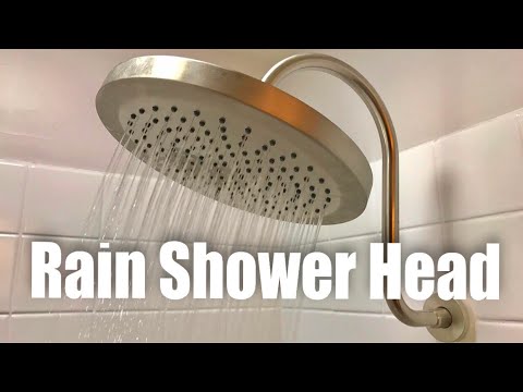 How To Install A Shower Head Finishing Bar Installation 10 Rain Shower Head And S Long Arm With Satin