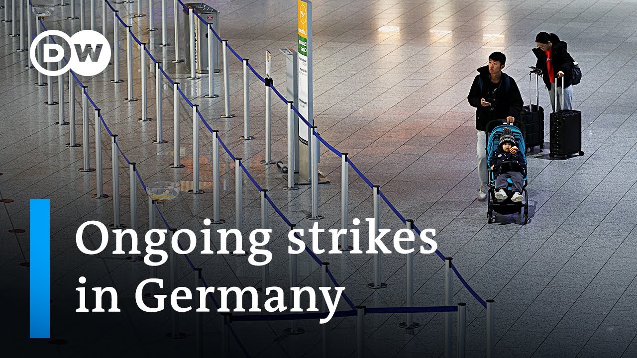 Parallel Strikes Disrupt Rail And Air Travel In Germany | DW News - YouTube