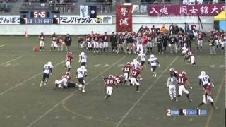 関東大学アメフト入替戦2011 国士舘大学vs学習院大学