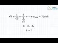 Finding k in a Complex Sequence Summation Problem #mathproblems