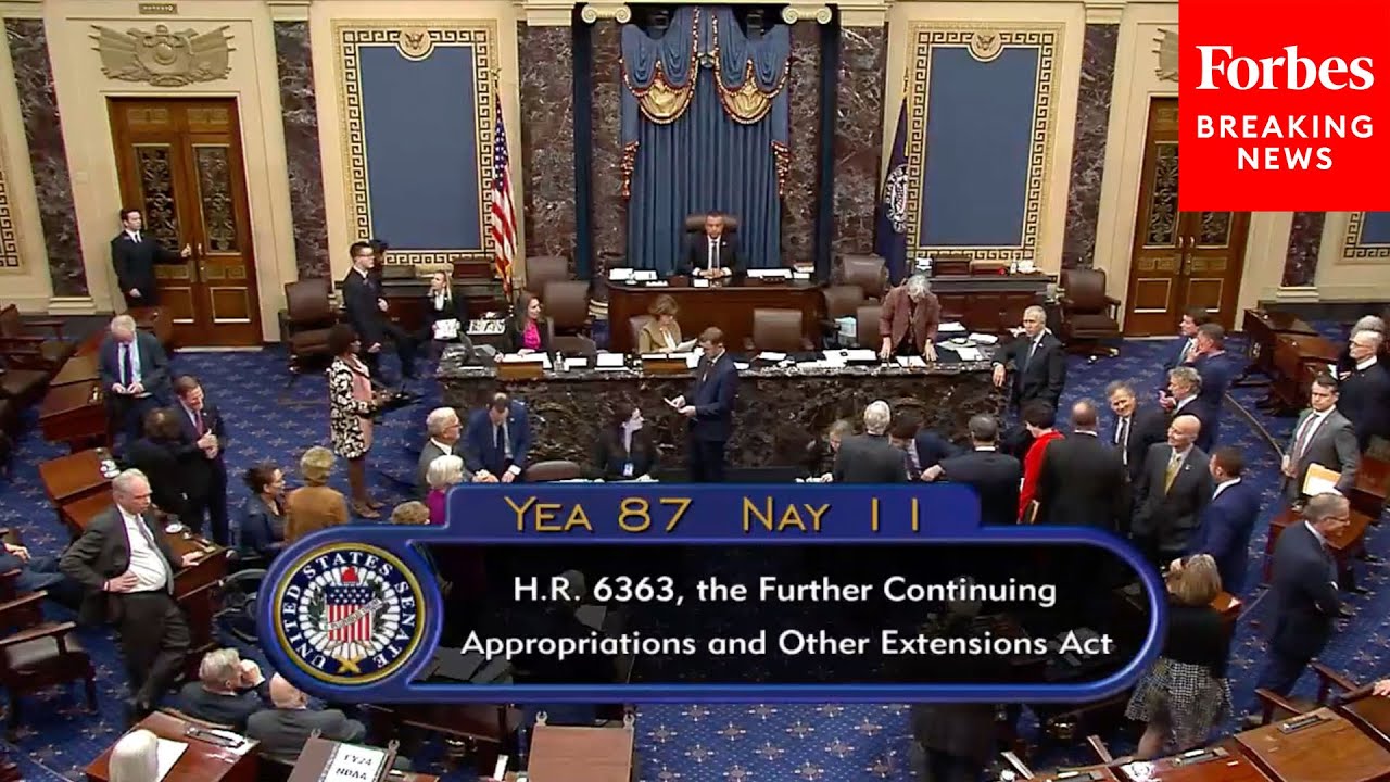 BREAKING NEWS: Senate Passes Short-Term Budget To Avert Government ...