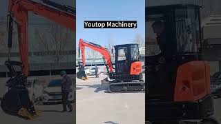 Youtop 3.5 ton excavator with Kubota D1703 diesel engine, 25HP #excavator #shorts