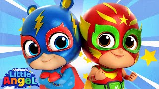 Superhero Secrets! How to Be Superhero | Little Angel And Friends Kid Songs