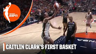 Caitlin Clark scores her FIRST WNBA POINTS 🙌 | WNBA on ESPN