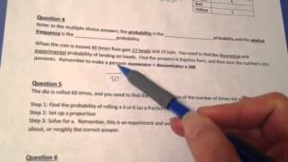 Probability quiz corrections #4-5