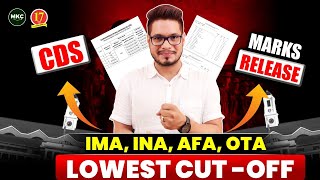 CDS 2 2023 Final Cutoff Marks | IMA,INA,AFA,OTA Cutoff Score | CDS Lowest Cut-Off Ever😲 | MKC