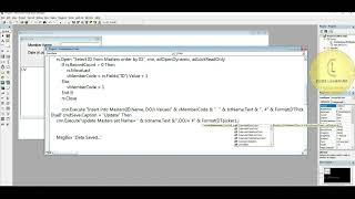 Visual basic 6.0 | NGO Project 'Update data' | CodeLearning