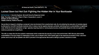 Locked Down but Not Out: Fighting the Hidden War in Your Bootloader