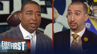 Cris Carter and Nick Wright react to the Eagles upsetting the Rams | NFL | FIRST