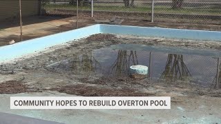 Community raises money to rebuild Overton pool