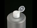 cosmetic pet empty 500ml pump bottles 16oz plastic glossy cylindrical