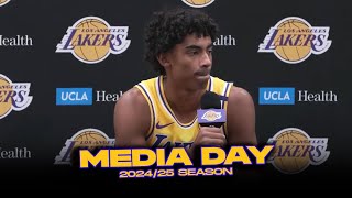 Max Christie Looks JUST LIKE KOBE 😲 | Lakers 2024 Media Day