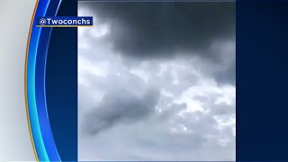 Florida Keys Waterspout Forms With Boater Right Underneath