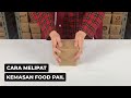 TUTORIAL CARA MELIPAT KEMASAN KRAFT MODEL FOOD PAIL RICE BOX | ECOPACK INDONESIA