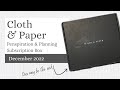 December 2022 Cloth & Paper Subscription Box | Unboxing