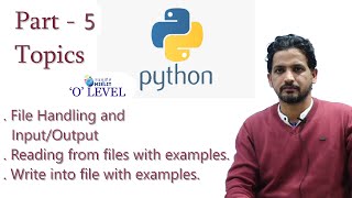 Python Part - 5 | File Handling and Input/Output Function in Python | The Computer Diary
