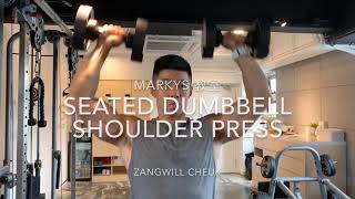 Seated Dumbbell Shoulder Press Common mistake and correction Tutorial 坐立啞鈴肩上推舉常見毛病及教練矯正方法教學