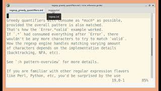 Vim regexp: Greedy quantifiers