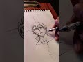 drawing shoto todoroki from my hero academia. animedrawing myheroacademia shorts