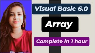 visual basic 6.0 what is array ? declaration of array