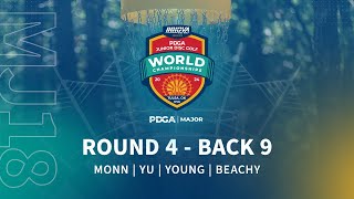 2024 PDGA Junior Disc Golf World Championships | MJ18 R4B9 | Monn, Yu, Young, Beachy