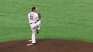 スロー映像)ホークス 和田毅 投球フォーム 2017.3.31