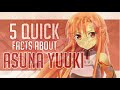 5 quick facts about asuna yuuki sword art online