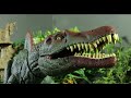 jurassic park iii t rex vs spinosaurus extended stop motion fight 4k