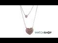 Folli Follie Jewellery Ladies' Rose Gold Plated Love Hearts Double Chain Necklace (5020.3646)