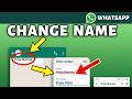 How To Change Someone's NAME on WhatsApp